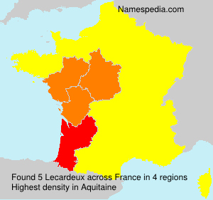 Surname Lecardeux in France Surname Lecardeux in France