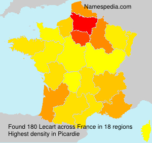 Surname Lecart in France Surname Lecart in France