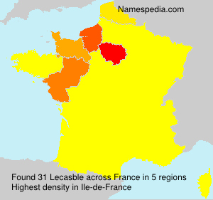 Surname Lecasble in France Surname Lecasble in France