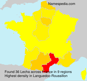 Surname Lecha in France Surname Lecha in France