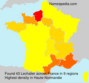 Surname Lechalier in France Surname Lechalier in France