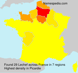 Surname Lechef in France Surname Lechef in France