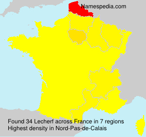 Surname Lecherf in France Surname Lecherf in France