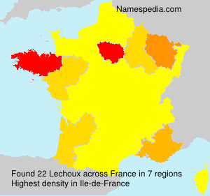 Surname Lechoux in France Surname Lechoux in France