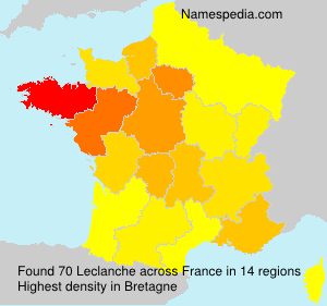 Surname Leclanche in France Surname Leclanche in France