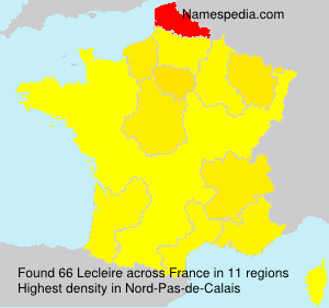 Surname Lecleire in France Surname Lecleire in France