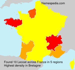 Surname Lecoat in France Surname Lecoat in France