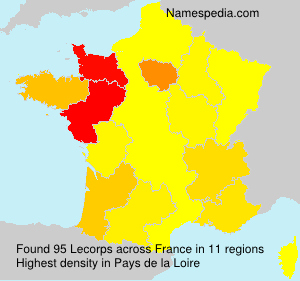 Surname Lecorps in France