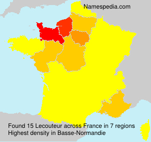 Surname Lecouteur in France Surname Lecouteur in France