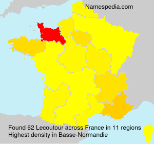 Surname Lecoutour in France Surname Lecoutour in France