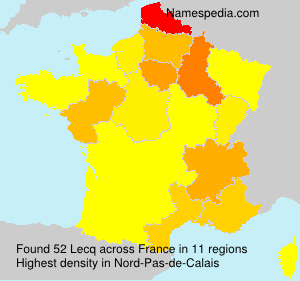 Surname Lecq in France Surname Lecq in France