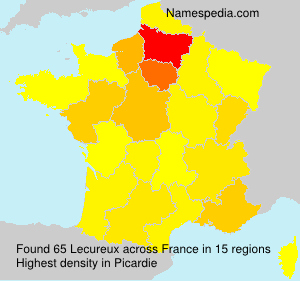 Surname Lecureux in France Surname Lecureux in France