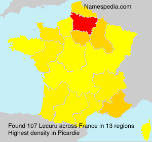 Surname Lecuru in France Surname Lecuru in France