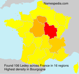 Surname Ledey in France Surname Ledey in France