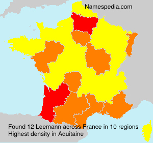 Surname Leemann in France Surname Leemann in France