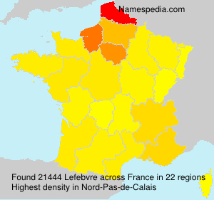 Surname Lefebvre in France Surname Lefebvre in France