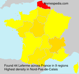 Surname Leferme in France Surname Leferme in France