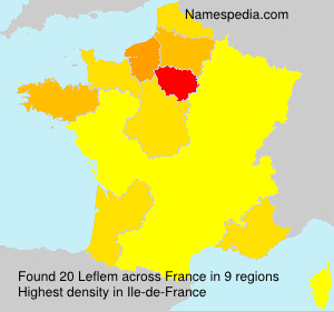 Surname Leflem in France Surname Leflem in France