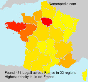 Surname Legall in France Surname Legall in France