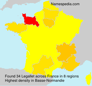Surname Legallet in France Surname Legallet in France
