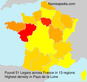 Surname Legars in France Surname Legars in France