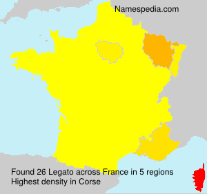Surname Legato in France Surname Legato in France