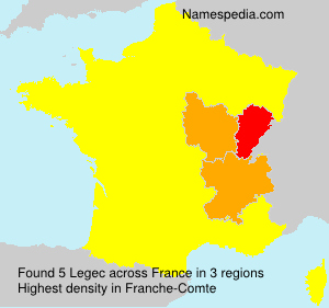Surname Legec in France Surname Legec in France