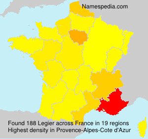 Surname Legier in France Surname Legier in France