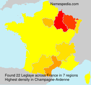 Surname Leglaye in France Surname Leglaye in France