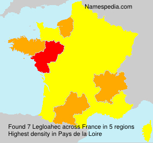 Surname Legloahec in France Surname Legloahec in France