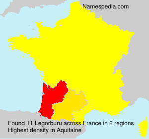 Surname Legorburu in France Surname Legorburu in France