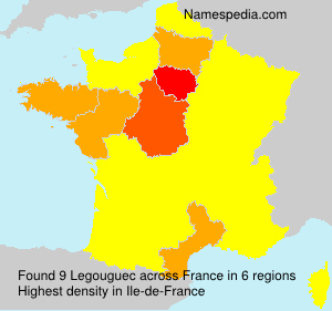 Surname Legouguec in France Surname Legouguec in France