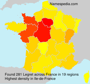 Surname Legret in France Surname Legret in France