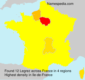 Surname Legrez in France Surname Legrez in France