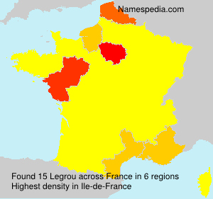 Surname Legrou in France Surname Legrou in France