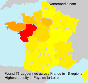 Surname Leguennec in France Surname Leguennec in France
