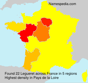 Surname Legueret in France Surname Legueret in France