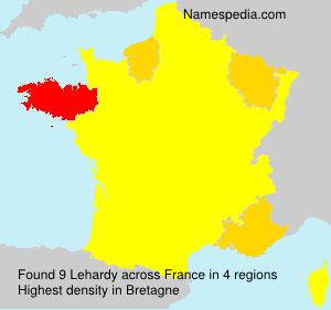 Surname Lehardy in France Surname Lehardy in France