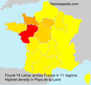 Surname Lehay in France Surname Lehay in France