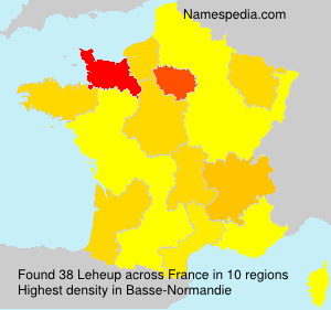 Surname Leheup in France Surname Leheup in France