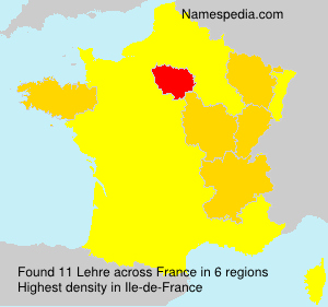 Surname Lehre in France Surname Lehre in France