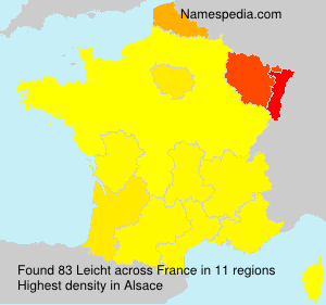 Surname Leicht in France Surname Leicht in France