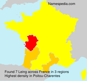 Surname Leing in France Surname Leing in France