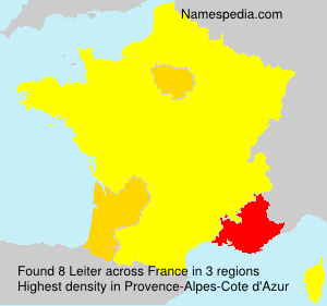 Surname Leiter in France Surname Leiter in France