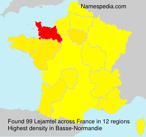 Surname Lejamtel in France Surname Lejamtel in France