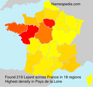 Surname Lejard in France Surname Lejard in France