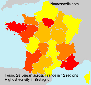 Surname Lejean in France Surname Lejean in France