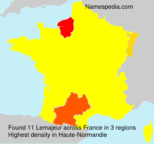 Surname Lemajeur in France Surname Lemajeur in France