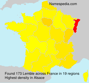 Surname Lemble in France Surname Lemble in France