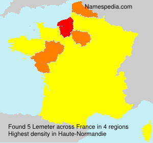 Surname Lemeter in France Surname Lemeter in France